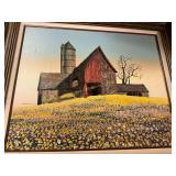 Framed H. Hargrove Oil Painting