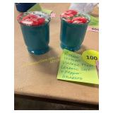 PW Vintage Floral Ceramic S+ P Shakers