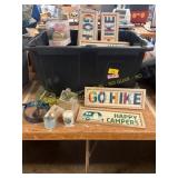 Camping Signs, Wireless Speakers, Canteen
