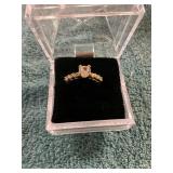 Unverified Size 6.5 Round Cut Engagement Ring