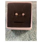 Unverified Round Cut Studded Earrings