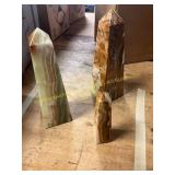 3ct Polished Onyx Obelisk Towers