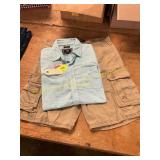 Cargo Shorts Size 34 + L Regular Fit Shirt