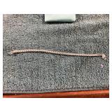 Unverified .925 Sterling Silver 8in Rope Bracelet