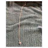 Unverified .925 Sterling Silver Heart Necklace