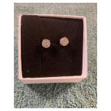 Unverified Vin. Round Chip .925 Earrings