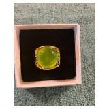 Unverified Vin. Green Peace Size 8 Ring