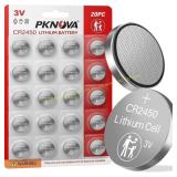 PKNOVA CR2450 Battery , 3V Coin Cells
