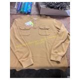 Duluth Size L Long Sleeve 3 Button Henley