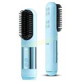 Cordless Hair Straightener Brush (Azure)