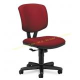 Mid-Back Polyester Task Chair, Burgundy
