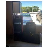 Folding Chairs, Table, Shelf, Etc