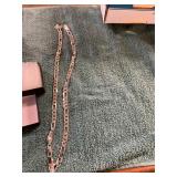 Unverified 24in Sterling Silver Figaro Necklace