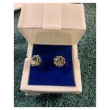 Unverified Stud Round Cut Earrings