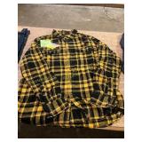 Size L(42/44) Gold + Black Flannel