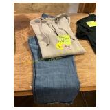 Size L 1/4zip Hoodie + Size 16 Jeans