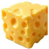 Cheese Squishy Stress Relief Toy (Yellow-1PC)