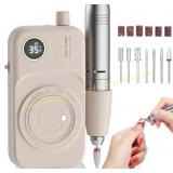 Portable Nail Drill 35000RPM E File Kit (Pink)