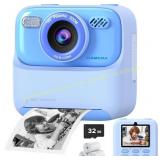 Kids Camera Instant Print 1080P Dual-Lens