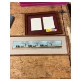 Framed Country Travelers Picture, Etc