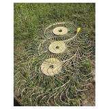 3 ct. new wheel rake wheels