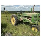 52 John Deere A with sickle mower SN 701929