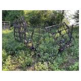 4 section harrow with cart