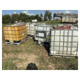 6 ct. 250 gal plastic/metal totes
