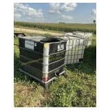5 ct. 250 gal plastic/metal totes