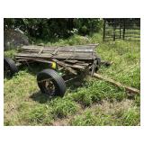 John Deere running gear with round spoke rims