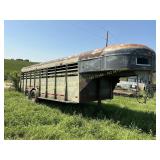 Goose neck livestock trailer (no title)