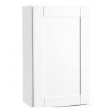 Shaker Wall Kitchen 18 in Cabinet, Satin White
