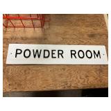 Powder Room Wall Plaque