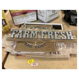 Various Wall Signs