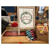 Season Greetings Sign, Tumblers, Etc
