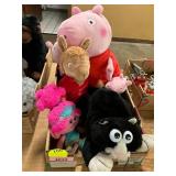 Peppa Pig, Poppy, Llama + Cat Plushies
