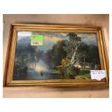 Framed John D. Brentwood Painting