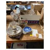 Silver Plate Pitchers, Platters, Etc