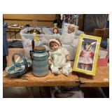 Pottery, Porcelain Dolls, Light