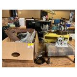 Mantle Lamps, Nut Cracker, Ashtrays, Etc