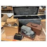 Vintage Slide Projector, Film Packs, Etc