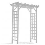 Dura-Trel Providence Arbor, PVC Arch White