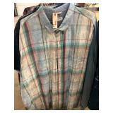 Mens 2ct Size 3XL Button Up Shirts
