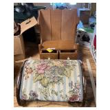 Vintage Footstool, Cookbook Stand