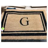 Letter G Welcome Mat