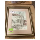 Framed William Bereck "House"