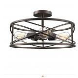 4-Light Semi Flush Mount