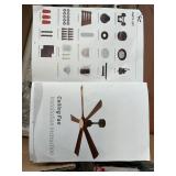 Unknown 5 blade celing fan, missing remote, app su