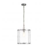 60W 1-Light Polished Nickel Pendant