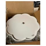 13 in. 3-Light Nickel LED Semi-Flush Mount Ceiling